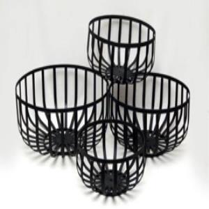 Iron Baskets, S/4,2