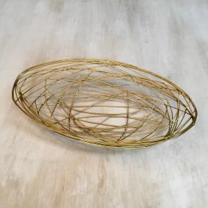 Gilded Metal Basket