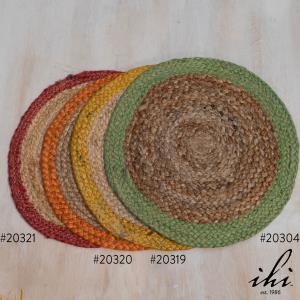 YELLOW JUTE ROUND PLACEMENT