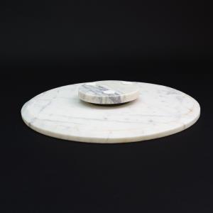 SMALL White Marble Lazy Susan Board