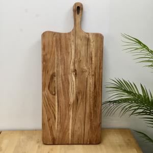 MED Rounded Rectangle Wood Cutting Board w/ Handle