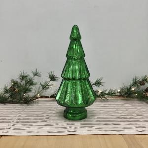MEDIUM GREEN Colored Glass Tree