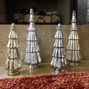 X-LARGE Silver Glass Tree