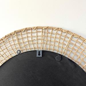 Weaved Bamboo Mirror