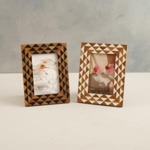 Black & White Triangle Wood Frames
