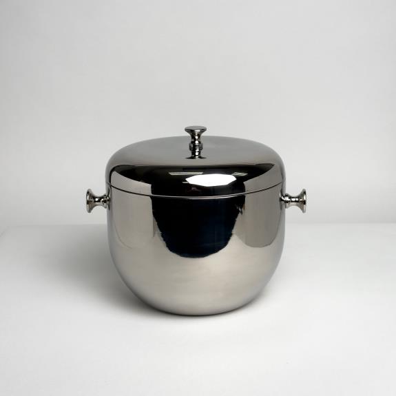 Polished Aluminum Handle Ice Bucket