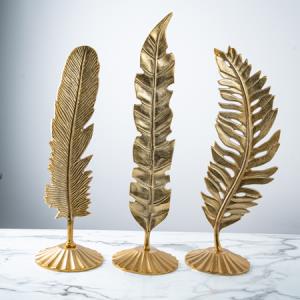 Aluminum Leaf Statues, Asst.3,